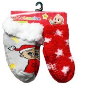 Wholesale - 2pk 18-24m COCOMELON HOLIDAY TIME SOCKS, UPC: 193159223137